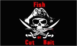 Fish Or Cut Bait Flag - 3x5 Ft - £15.72 GBP
