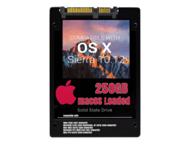 macOS Mac OS X 10.12 Sierra Preloaded on 250GB Solid State Drive - £39.53 GBP