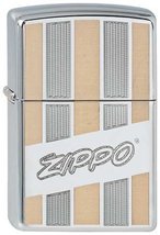 Zippo Lighter Zippo Lines, High Polished Chrome - £25.50 GBP