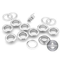 100 Pcs Quality Stainless Steel Grommets Eyelets For Clothing, Bead Core... - £26.74 GBP