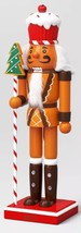 Wooden Christmas Nutcracker,14.4&quot; Gingerbread Uniformed Soldier W/CUPCAKE Hat,Ws - £27.37 GBP