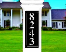 Boyce22Par House Number Plaque, Vertical Address Sign, Door Number, Meta... - £54.22 GBP