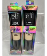 (2) Fair 100 W ￼e.l.f. Camo CC Creme Color Correcting Medium-Full Founda... - £7.10 GBP