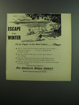 1949 Pan American World Airways Ad - Escape from Winter Fly Montego Bay, Jamaica - £14.78 GBP