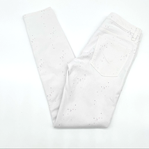 Hudson Womens 25 Soft Light Gray Paint Splatter Mid Rise Jeans Statement... - £19.21 GBP