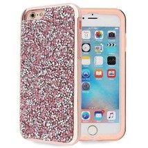 Dual Layer Glitter Rubber Protective Case Cover ROSE GOLD For LG Stylo 6 - £6.02 GBP