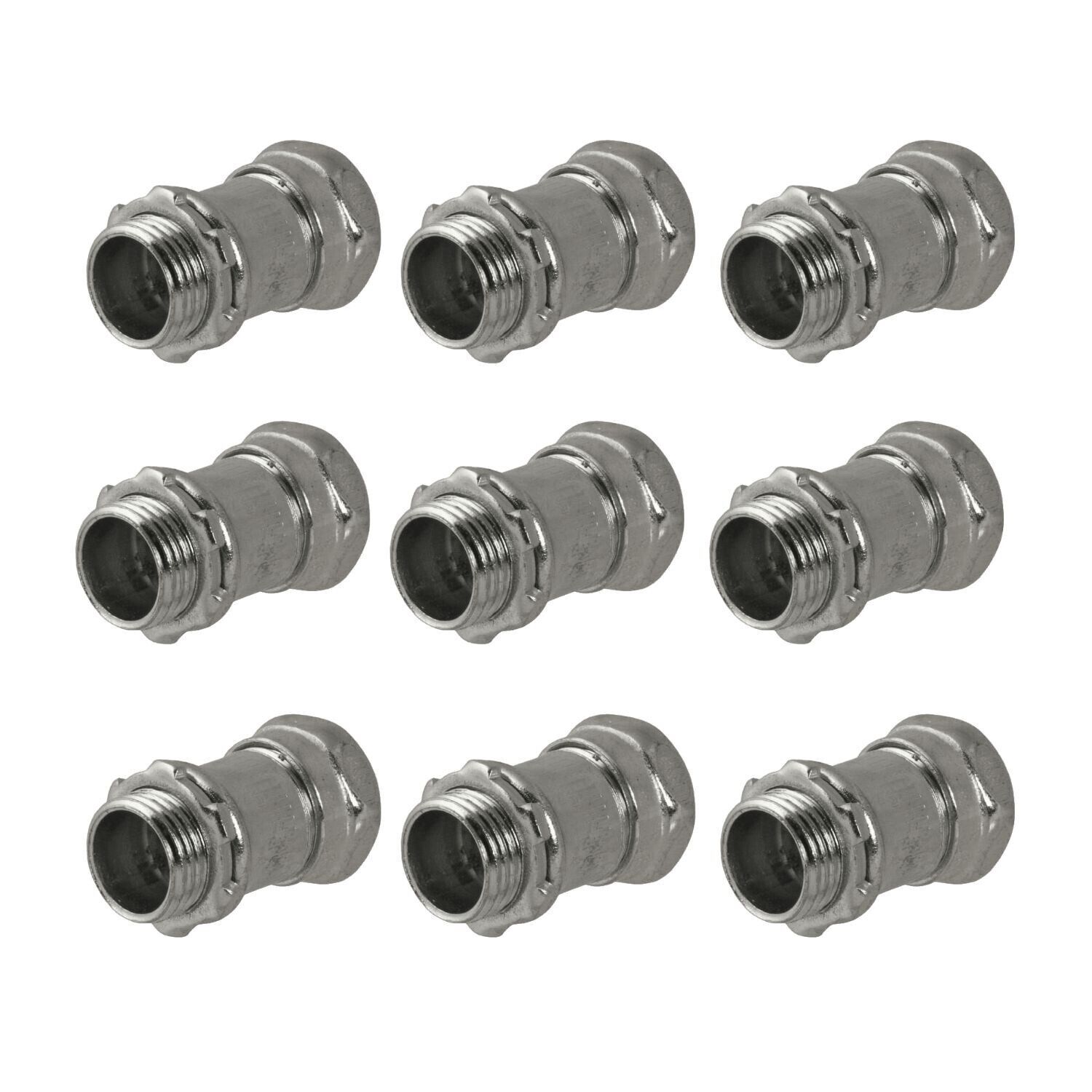 Lot of 9 Hubbell RACO 1&quot; Uninsulated Throat EMT Compression Connector 29... - $54.35