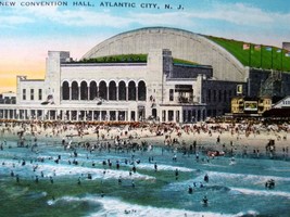 Atlantic City Postcard New Convention Hall Circa 1929 New Jersey Fred Hess 7397 - £15.03 GBP