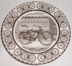 PTS INTERNATIONAL 222 Fifth SLICE OF LIFE PATTERN Cycle Shop 8 1/4&quot; SALA... - £19.73 GBP
