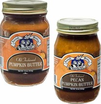 Amish Wedding Pumpkin Butter &amp; Pumpkin Pecan Butter 16 oz. jars Variety ... - $37.57
