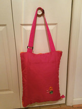 Fold Up Green/White/Orange/Pink Square Picnic Blanket Travel Tote (NWOT) - £23.18 GBP