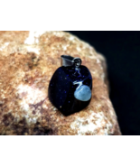 OPEN VESSEL: Blue Goldstone with Green Aventurine Natural Gemstone Penda... - $102.90 CAD