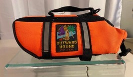 Outward Hound Pet Gear Orange Splash Life Jacket Float Size Small - $12.86