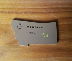 Montana MT Sifo  United States Map Wooden Puzzle Replacement Piece Craft... - £4.66 GBP