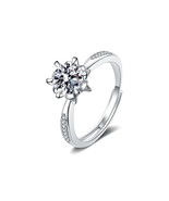 Flower Pod Fashion Moissanite Diamond Ring - $81.36 CAD