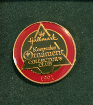 New Hallmark 1991 Collector&#39;s Club Pin Christmas Collectible Item - £2.61 GBP