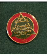 NEW Hallmark 1991 COLLECTOR&#39;S CLUB PIN Christmas Collectible Item - £2.63 GBP