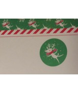 Computer Printer Paper Rudolph Red Nose Reindeer Border 40 Sheets Statio... - £6.72 GBP