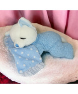 Russ Baby Plush Sweet Dreams Kitty Cat Blue White Sherpa Rattle Lovey 21... - €13,27 EUR