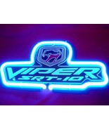 Chrysler Dodge Viper SRT-10 Auto Neon Light Sign 13&quot; x 8&quot; - £155.58 GBP