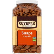 BestBy07/25 Snyder's of Hanover Pretzel Snaps Crunchy Snack 46 Oz Canister - $4.36 BestBy07/25 Snyder's of Hanover Pretzel Snaps Crunchy Snack 46 Oz Canister - $4.36