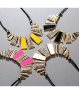 Fashion Women Jewelry Bib Chain Choker Chunky Crystal Statement Pendant ... - $341.75 MXN