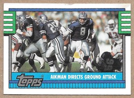 1990 Topps #511 Aikman Directs Ground Attack Dallas Cowboys - £1.40 GBP