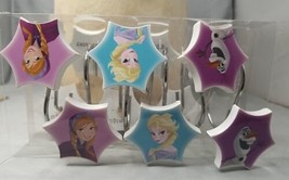 Disney Frozen Shower Curtain Hooks Set of 12 ELSA ANNA OLAF Resin Decorative - £13.75 GBP