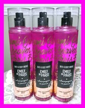 Bath &amp; Body Works Champagne in Paris EMILY 8oz Fine Fragrance Mist Spray x3 - $40.59