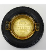 Firestone Tire Amber Glass Ashtray 1934 CENTURY OF PROGRESS Chicago Worl... - $63.69