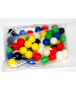 60 Solid Color Replacement Game Plastic Marbles 1/2”  #611 - $143.86 MXN