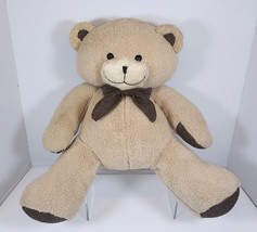 Rare Animal Adventure Teddy Bear Stuffed Plush Brown Bow &amp; Accents 2014 15&quot; - £15.76 GBP