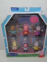 Peppa Pig What I want to be careers action figure set 6 Pedro Zoe Rebecca Suzy - £15.45 GBP