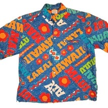 Surf Line Button Up Shirt Hawaii Hawaiian Print Size Medium  - £38.89 GBP