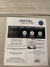 Hotel Signature Sateen 800 TC XL Staple  Cotton Queen Sheet Set 6 piece Tan - €55,08 EUR