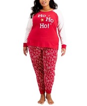 allbrand365 designer Womens Matching Plus Size Ornament Print Pajama Set,1X - $39.59