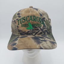 Vtg Tuscarora Hard Woods Snapback Hat Bow Hunters Camo Headliners Headwear - $28.53