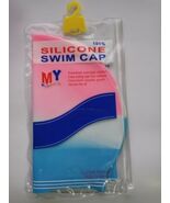 Men&#39;s Flexible Silicone Swimming Cap Or Hat One Size fit all Color Multi... - $8.36 CAD