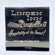 Linden Inn Restaurant Dining Slinger Wisconsin Match Book Cover Matchbox - £3.86 GBP