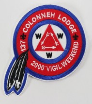 Vintage 2000 Colonneh 137 Vigil Weekend Blue Red WWW OA Boy Scout Camp P... - $11.69