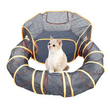 Cat Nest  HexagonTunnel + U-shaped Tunnel Combination Set Folding Pet House - £26.88 GBP