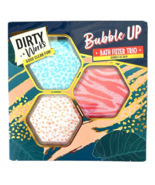 Dirty Works: Bubble UP Bath Fizzer Trio - Coral Teal White Shimmer 2.12ozx3 - $263.24 MXN