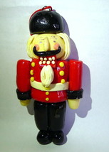 Grandeur Noel ornament clay dough 1990s Christmas Toy Soldier Vintage - $5.89