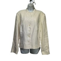 Lauren Ralph Lauren 100% Linen Blazer Vintage White Plus Size 22W - £35.52 GBP