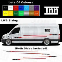 Stickers For Mercedes Sprinter LWB Camper Van Motorhome Side Stripes Merc Decals - $79.99+
