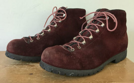 Fabiano The Alps Italian Red Suede Outdoor Hiking Boots 10.5N - $1,000.00