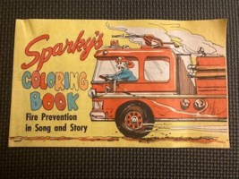 1960&#39;s Sparky&#39;s Coloring Book Fire Prevention Song &amp; Story - Sparky The ... - $8.50