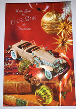 Vintage Paramount Parachrome 1970’s Christmas  Son Greeting Card Car Used - £4.62 GBP