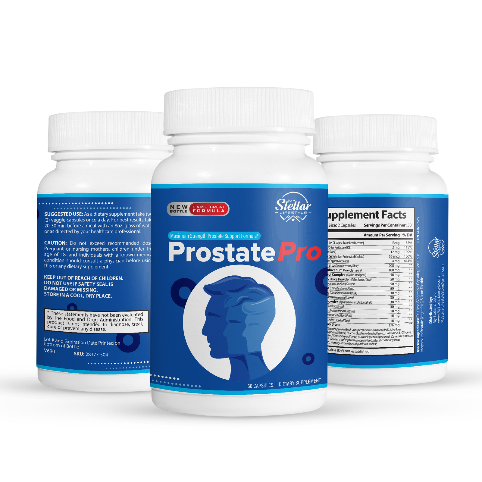 2 Pack Prostate Pro, premium prostate support blend-60 Capsules x2 Item image 2