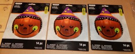 Halloween Kids Craft Kits Foam Stickers For Pumpkins 3 Sets 42pc Creatol... - $7.49